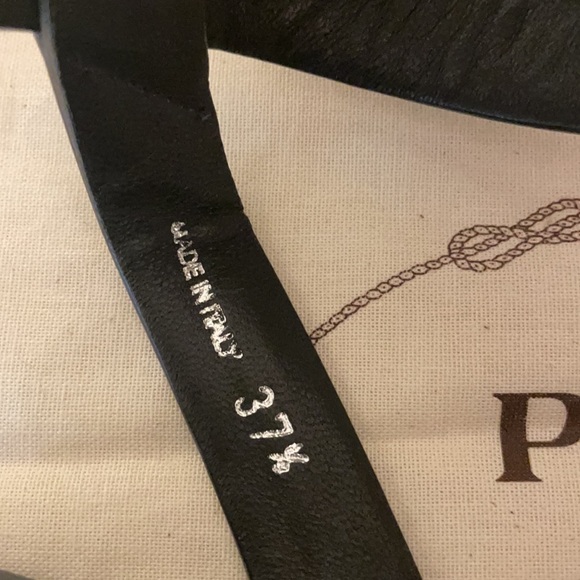 PRADA Raffia And Leather Wedges - Picture 2 of 3